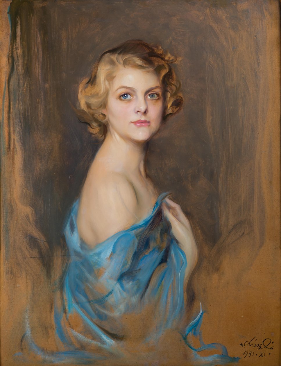 Portrét paní Theodore P. Grosvenor (rozená Anita Strawbridge, 1901-1987) od Philip de László