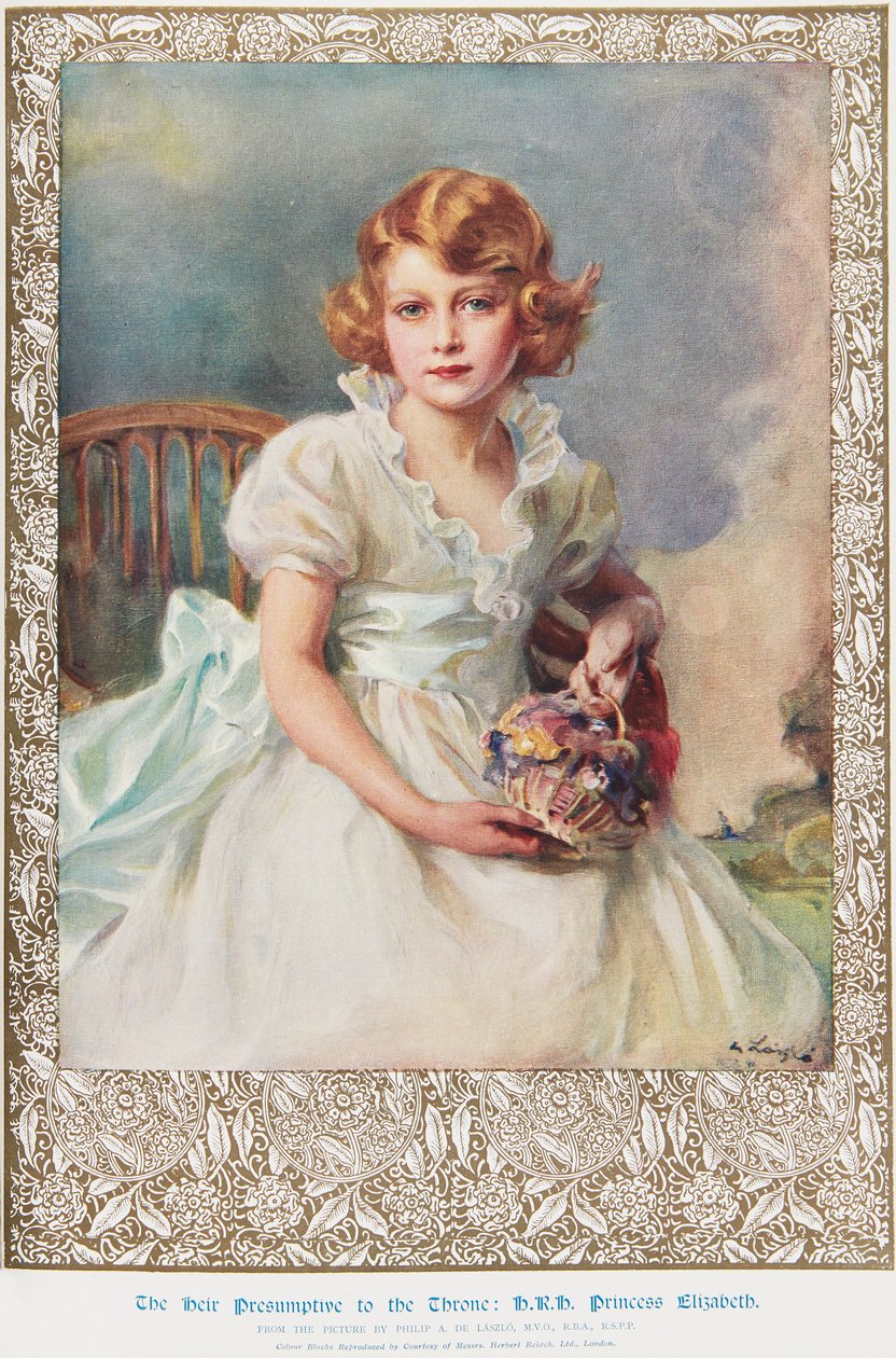 Princezna Alžběta, 7 let od Philip Alexius de (after) Laszlo