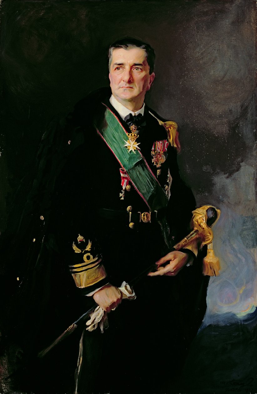 Miklos Horthy de Nagbanya (olej na plátně) od Philip Alexius de Laszlo