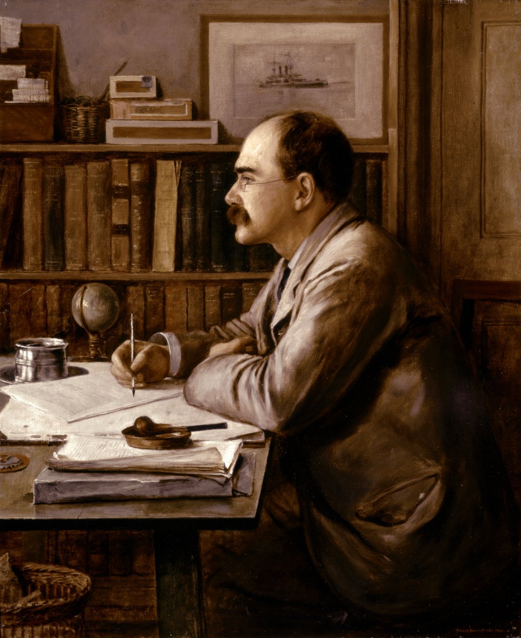 Rudyard KIPLING, Portrét 1899 (olej na plátně) od Philip Burne Jones