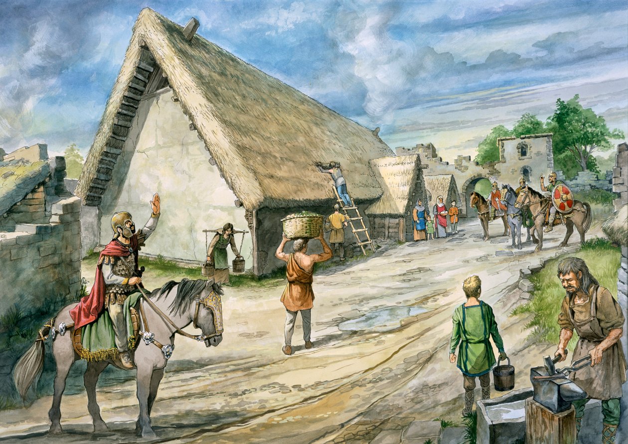 Římská pevnost Birdoswald, c2. století, c1990-2010 od Philip Corke