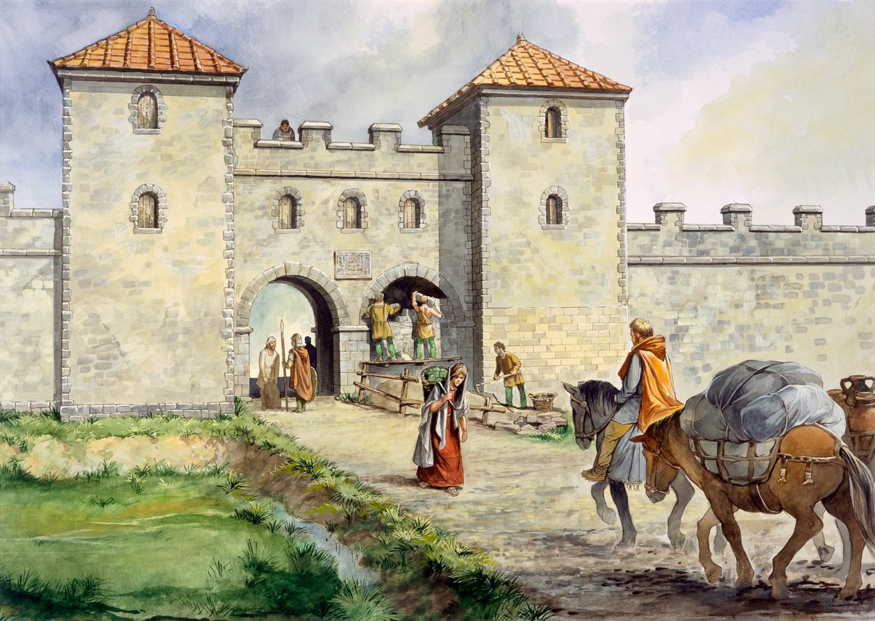 Římská pevnost Birdoswald, c3. století, c1990-2010 od Philip Corke