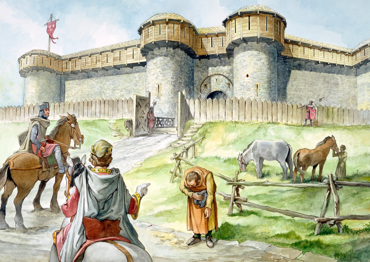 Hrad Helmsley, 13. století, c1990-2010 od Philip Corke