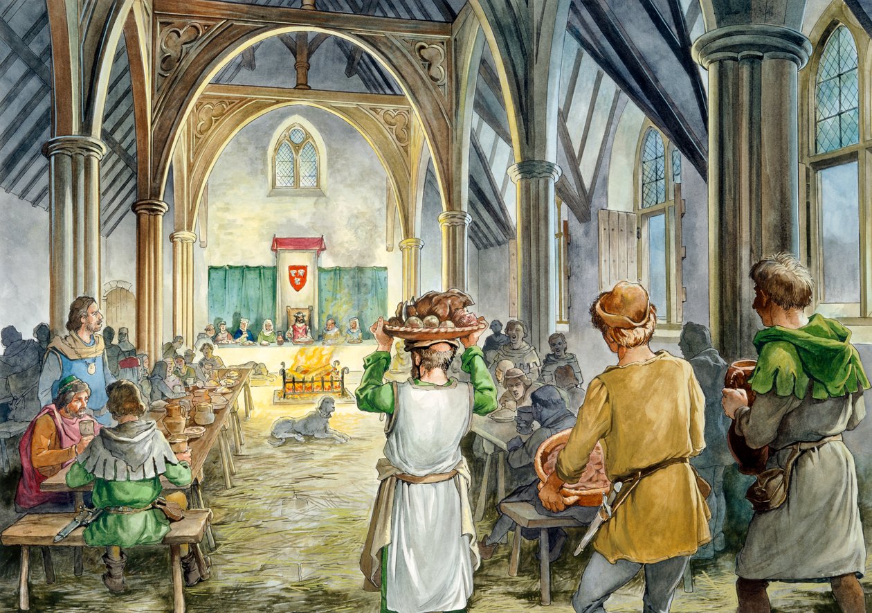 Hrad Helmsley, 14. století, c1990-2010 od Philip Corke