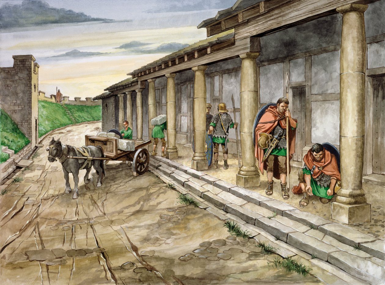 Housesteads Roman Fort, 2. století, c1990-2010 od Philip Corke