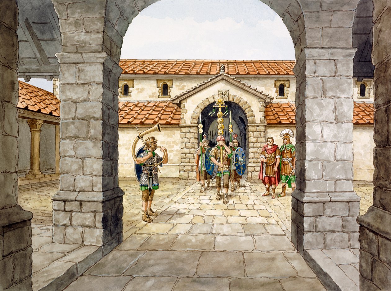 Housesteads Roman Fort, 3. století, c1990-2010 od Philip Corke