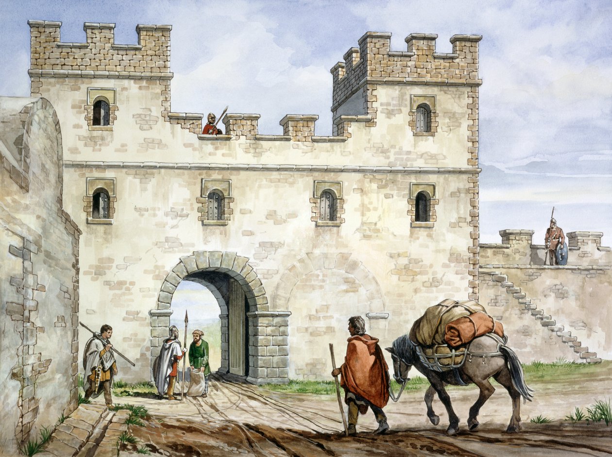 Housesteads Roman Fort, 3. století, c1990-2010 od Philip Corke