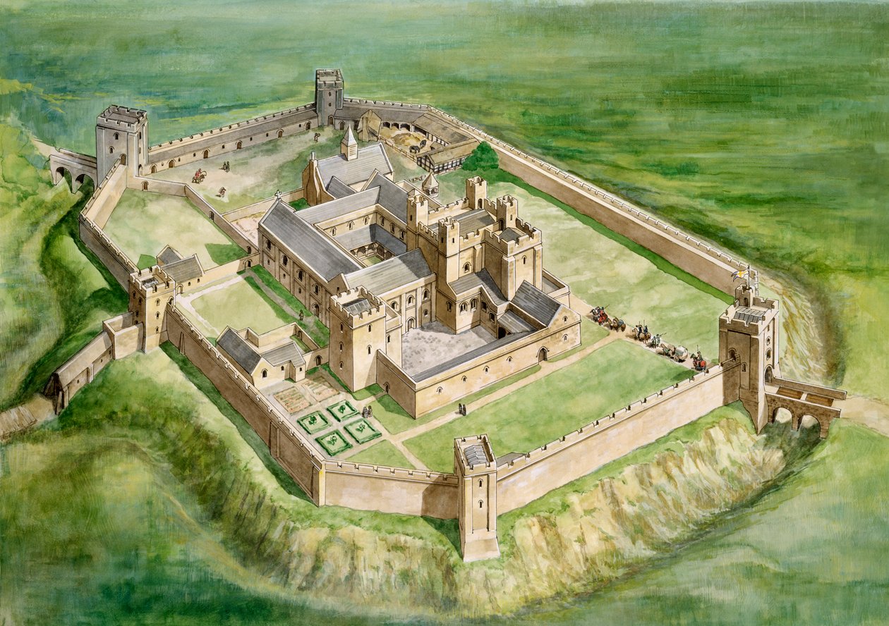 Starý hrad Sherborne, Dorset od Philip Corke