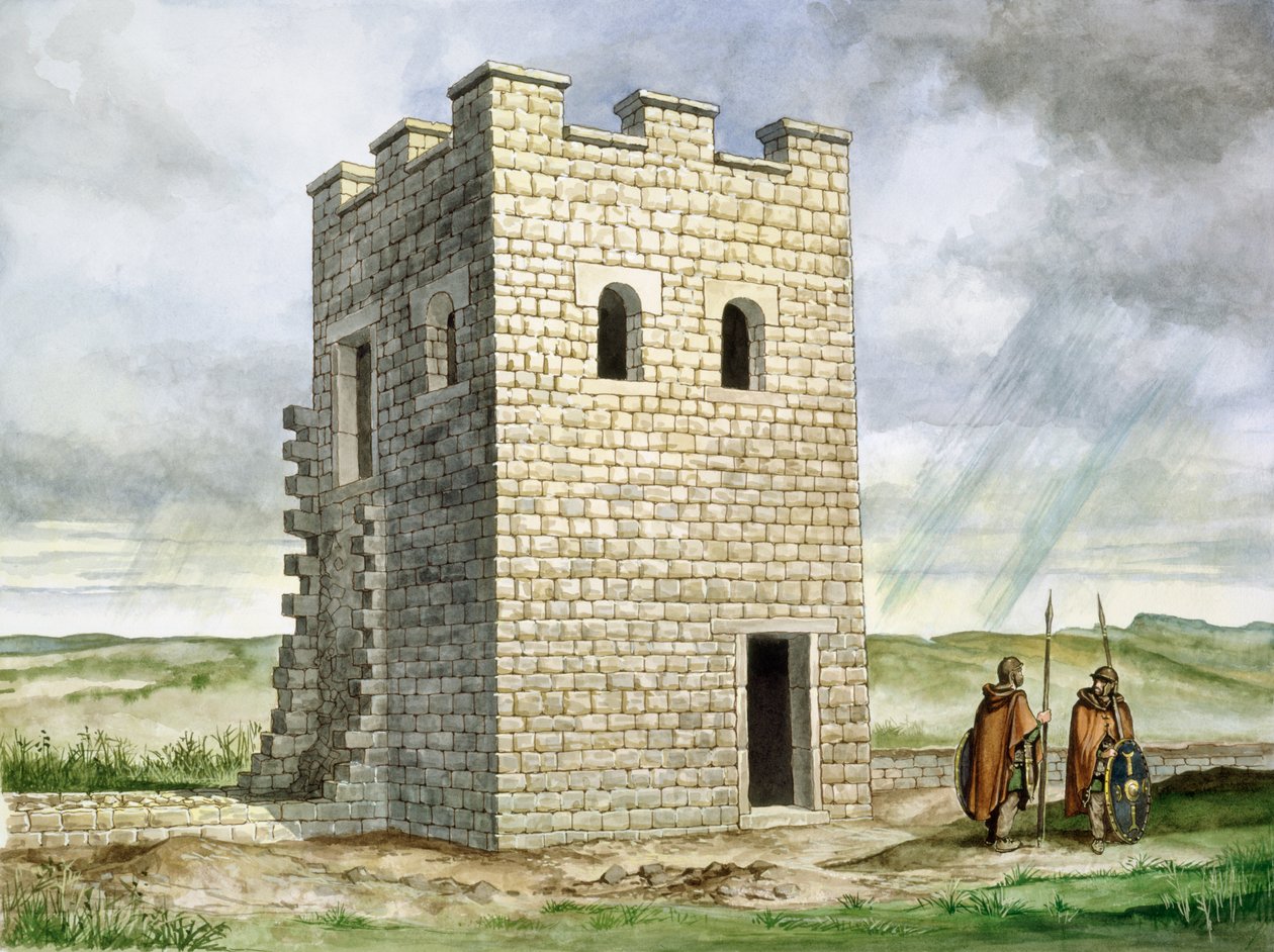 Turret 36b Housesteads Roman Fort, 2. století, c1990-2010 od Philip Corke
