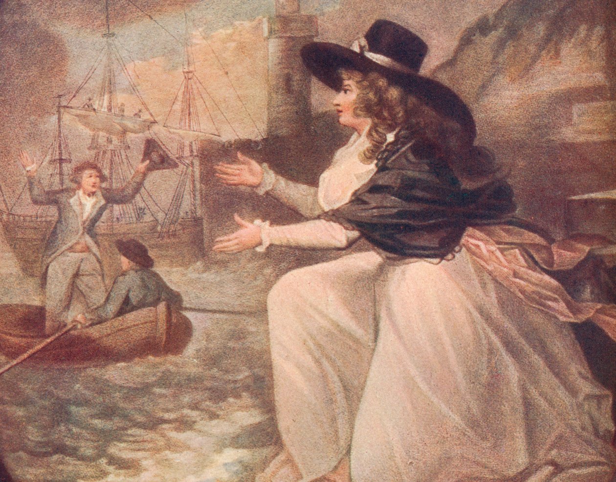 Vzájemná radost, nebo loď v přístavu, c1788, 1906 od Philip Dawe