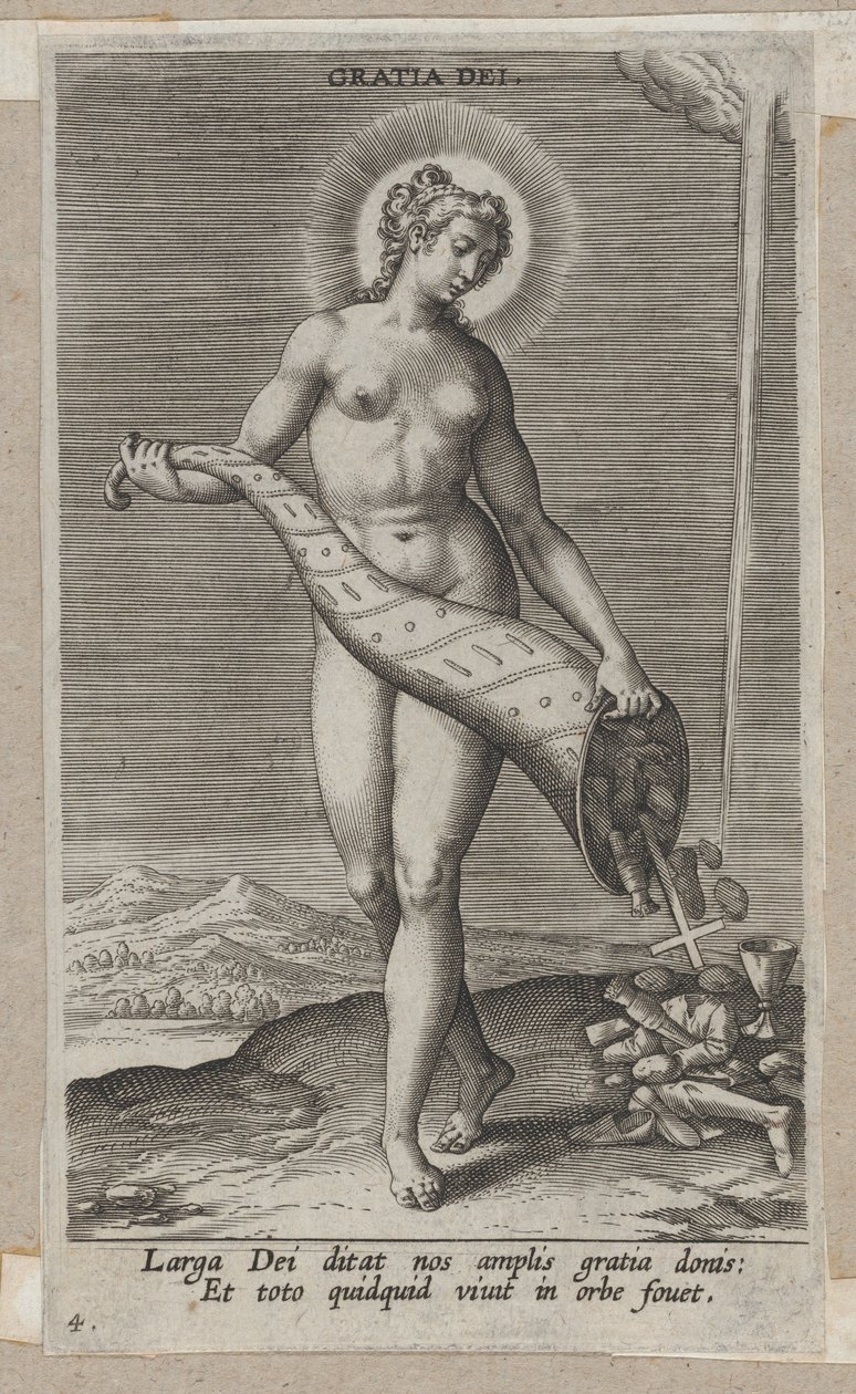 Gratia Dei, z Prosopographia, ca. 1585-90., ca. 1585-90. od Philip Galle