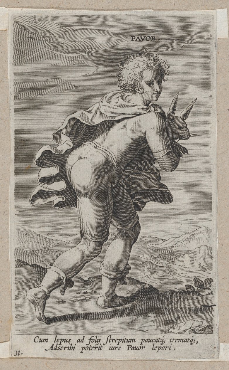 Pavor, z Prosopographia, ca. 1585-90., ca. 1585-90. od Philip Galle