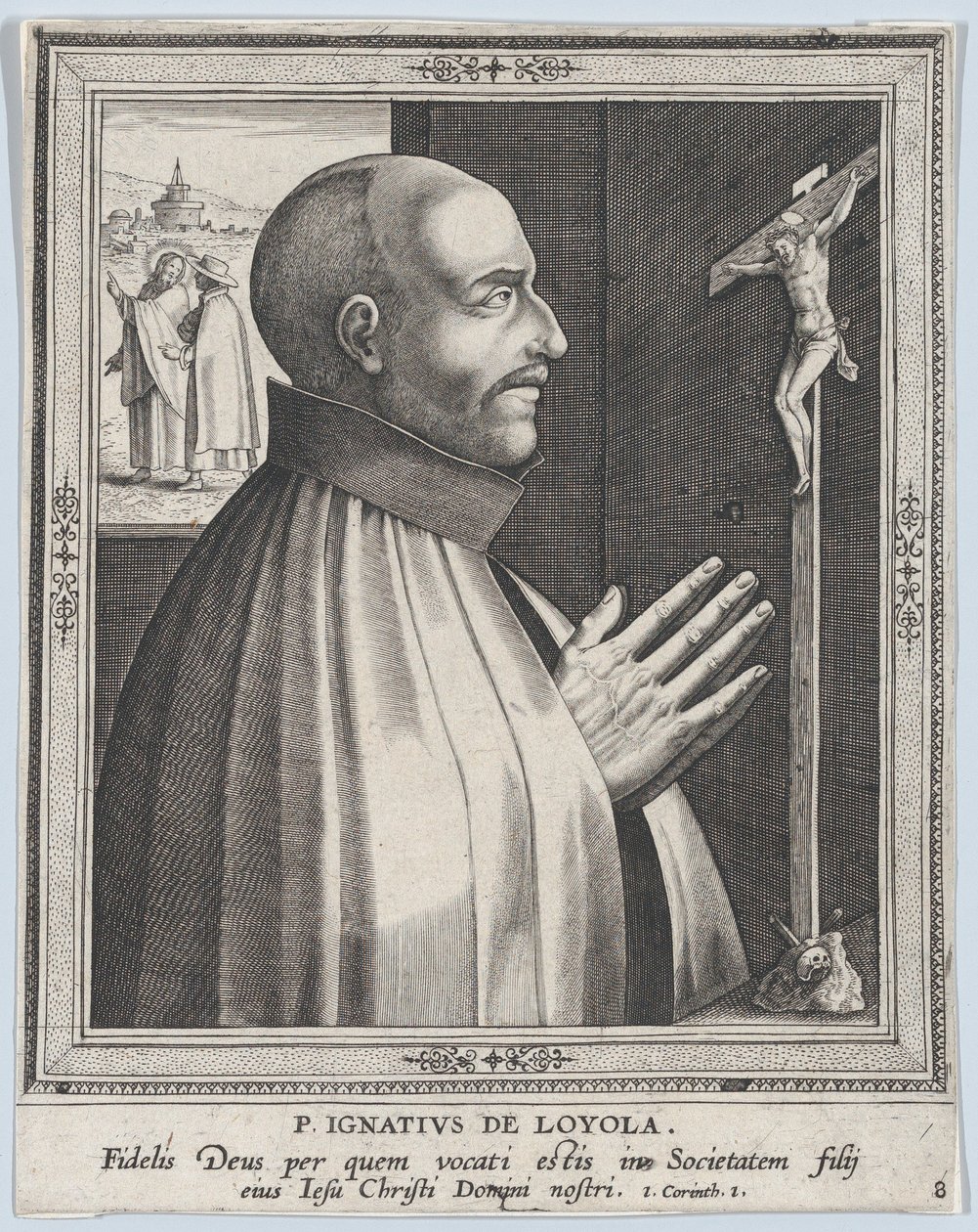 Sv. Ignác z Loyoly, ze série Mužští zakladatelé řeholních řádů, před rokem 1610, před rokem 1610 od Philip Galle