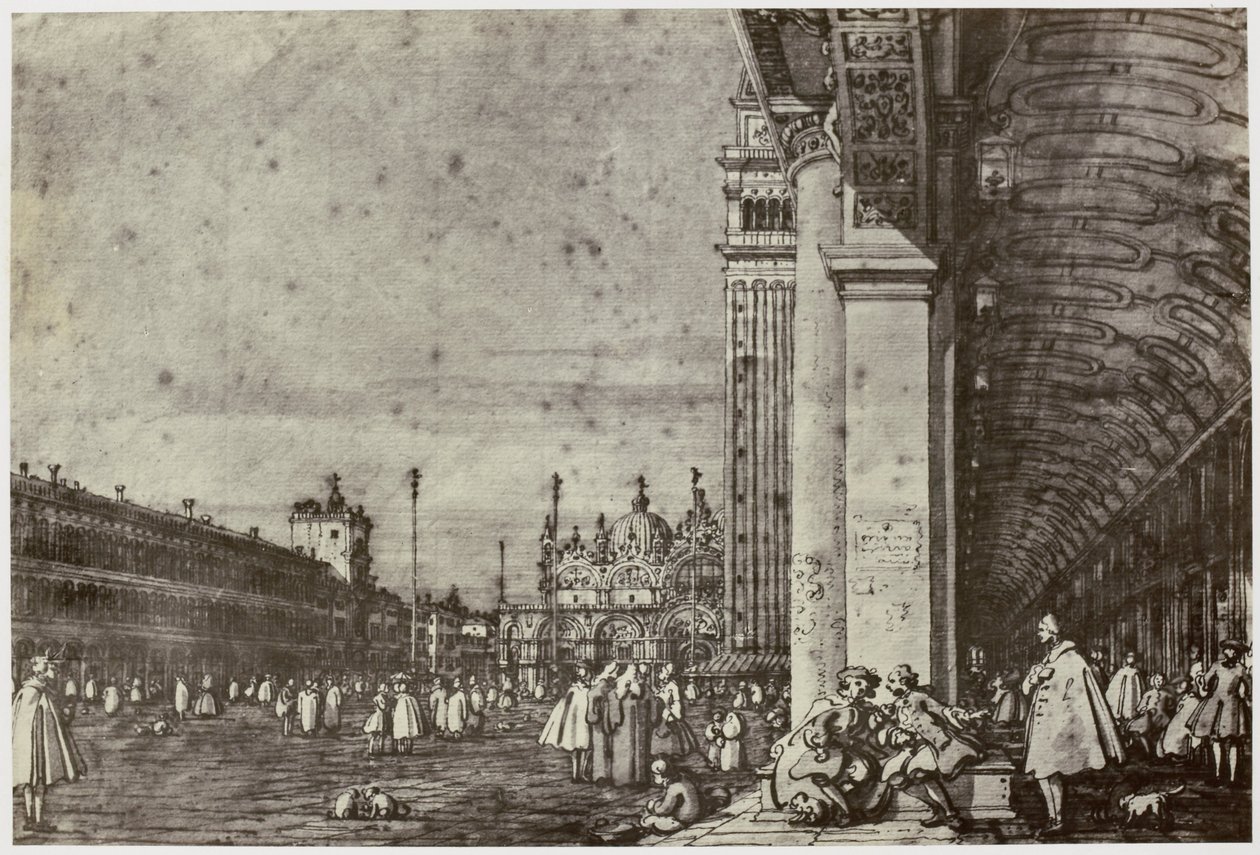 Canaletto, Piazza di San Marco od Philip Henry Delamotte