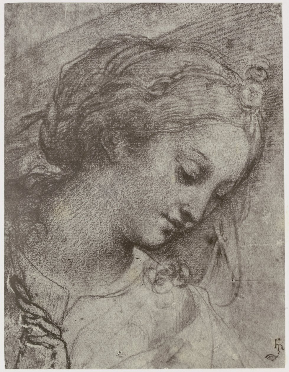 Carlo Dolci, hlava Panny od Philip Henry Delamotte