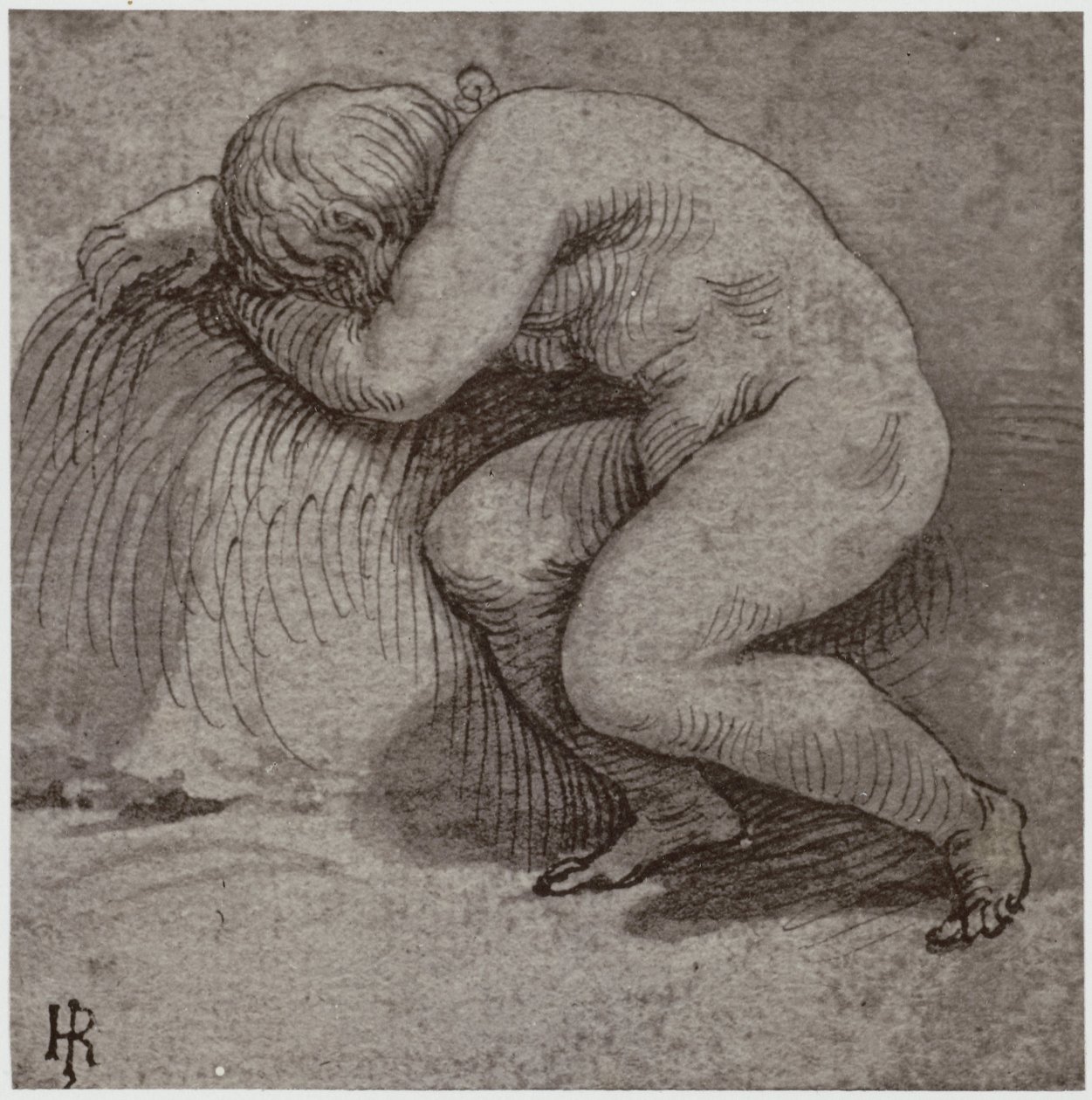 Giulio Romano, Spící dítě od Philip Henry Delamotte