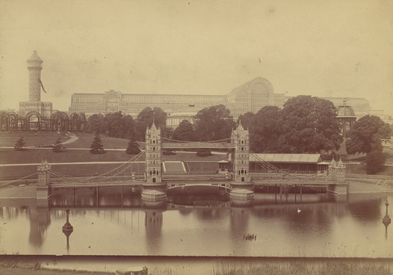 Pokrok křišťálového paláce v Sydenhamu, 1854. od Philip Henry Delamotte