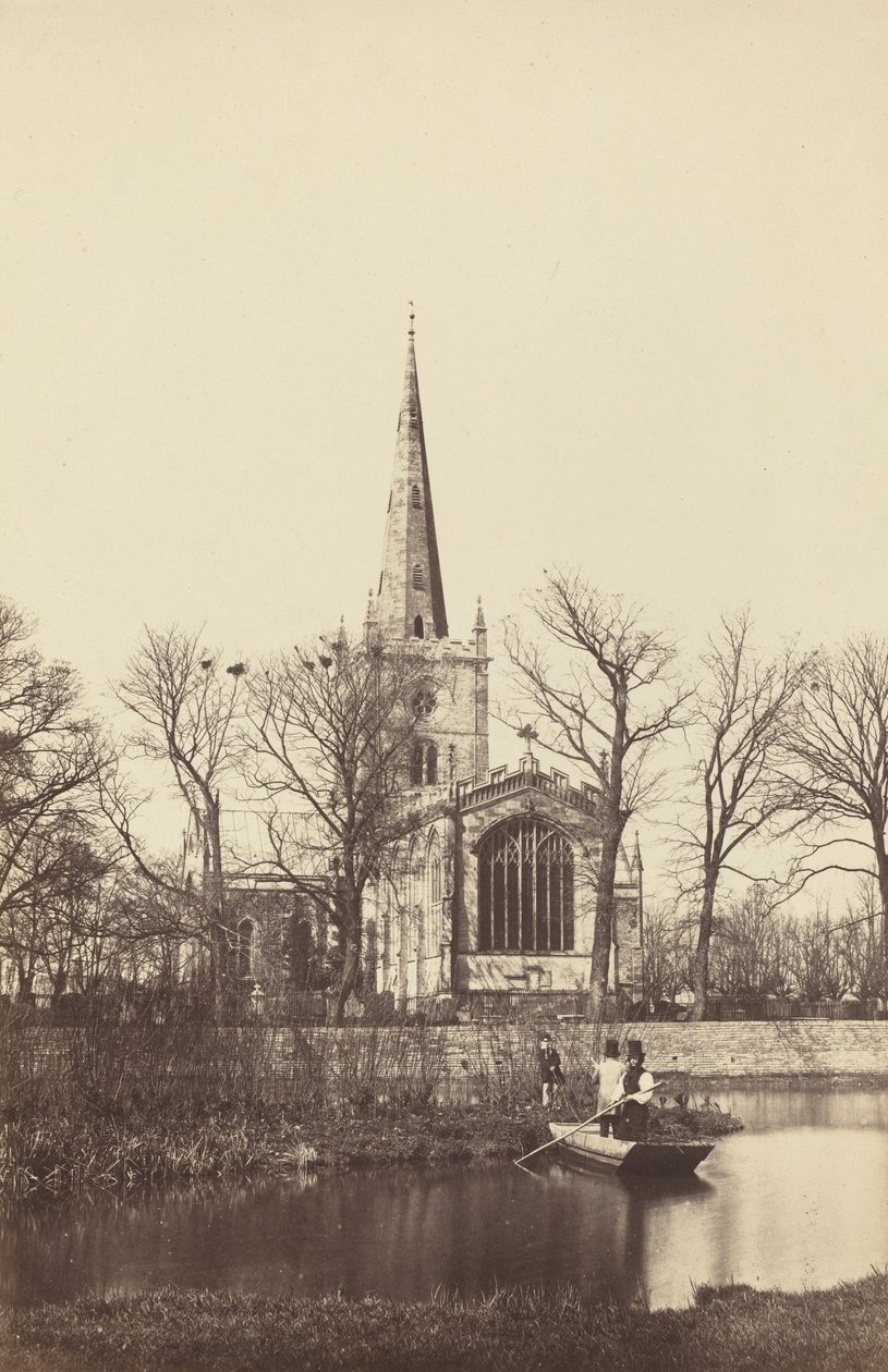 Kostel z břehu řeky od Philip Henry Dellamotte