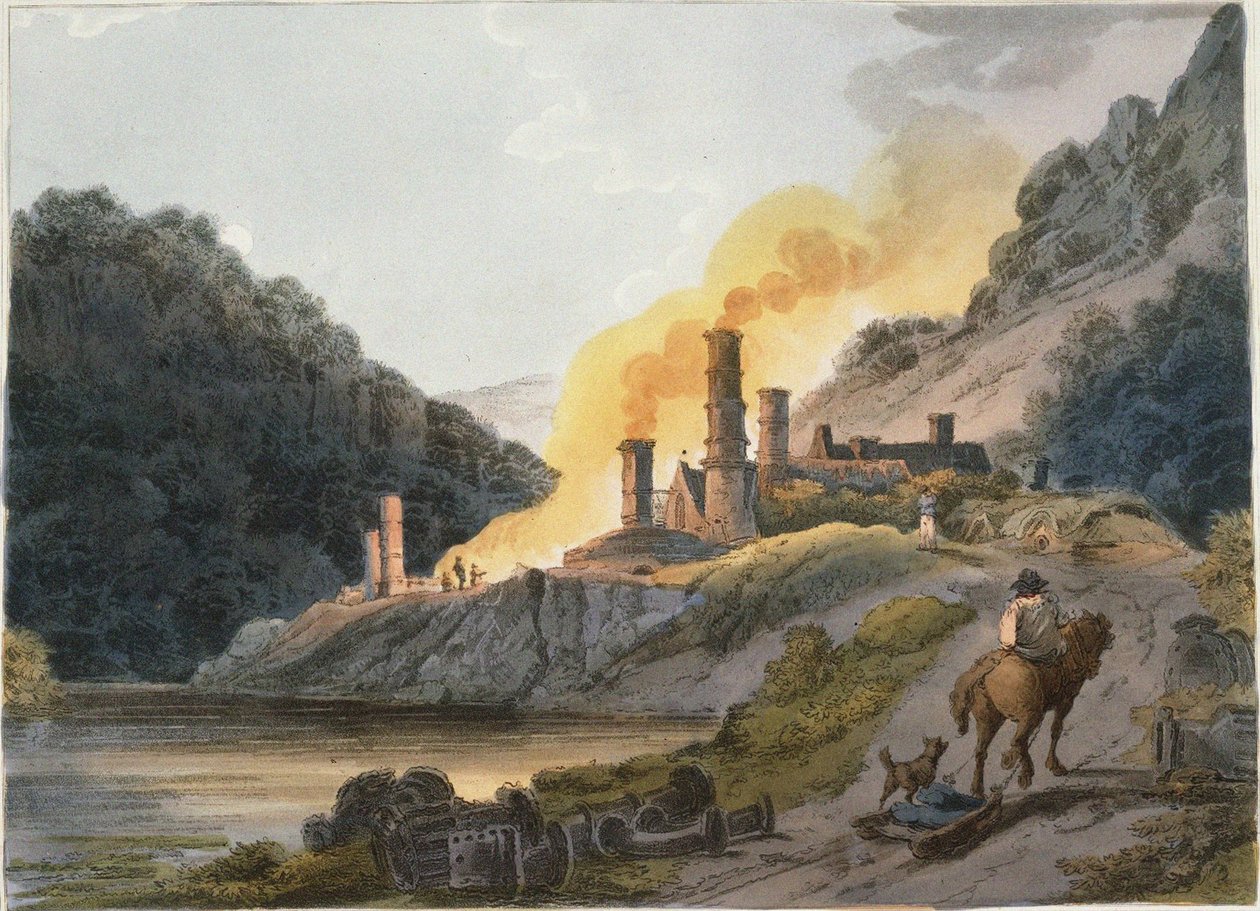 Iron Works, Colebrook Dale, 1805 od Philip James Loutherbourg the Younger
