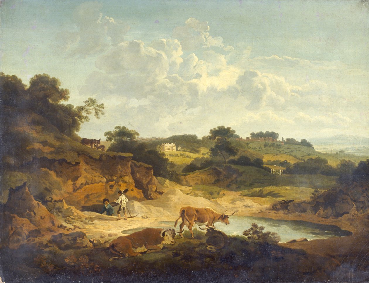 Krajina (olej na plátně) od Philip James de (1740 1812) Loutherbourg