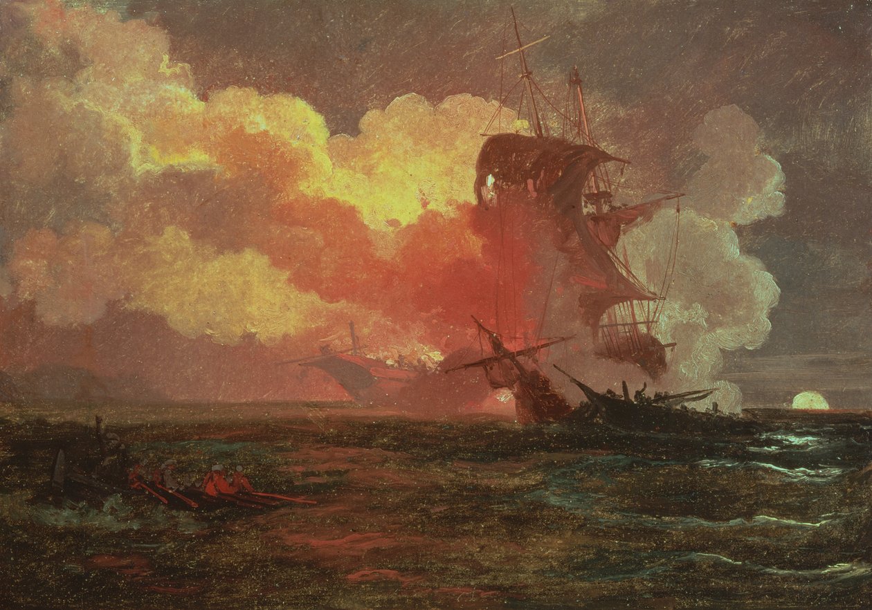Námořní angažmá od Philip James de Loutherbourg