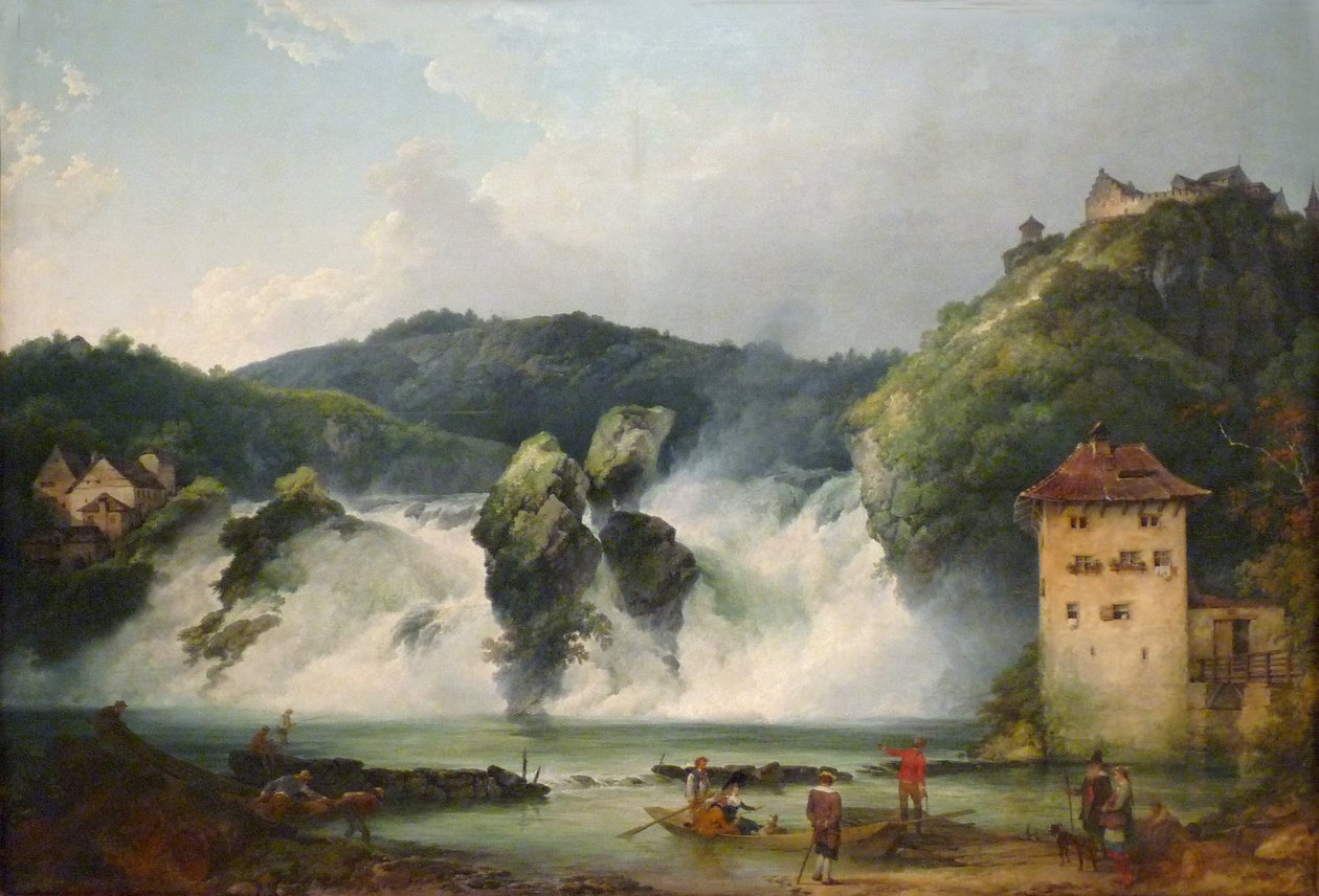 Rýnské vodopády u Schaffhausenu od Philip James de Loutherbourg