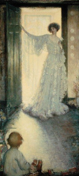 Matka a dítě (olej na plátně) od Philip Leslie Hale