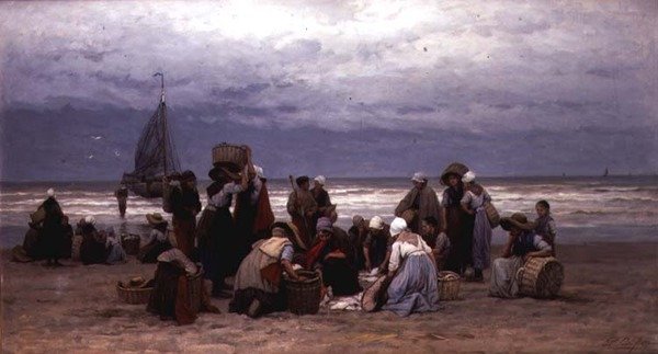 Třídění úlovku od Philip Lodewijk Jacob Frederick Sadee