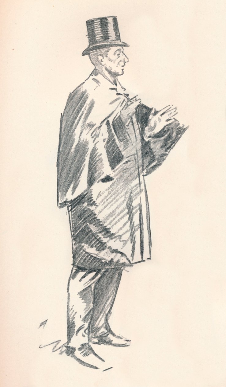 Náčrt tužkou od Phila Maye, c19. století 1903-1904 od Philip William May
