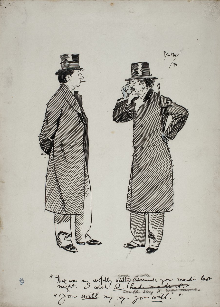 Oscar Wilde a Whistler od Philip William May