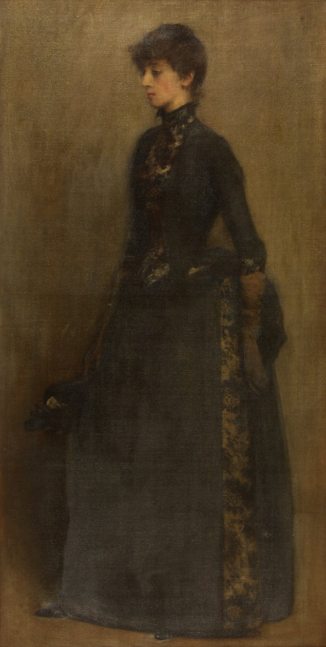 Dáma v šedém: paní Montgomery (olej na plátně) od Philip Wilson Steer