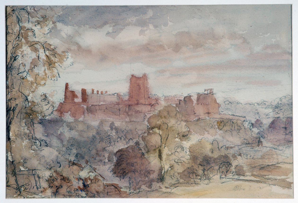 Hrad Richmond, Yorkshire od Philip Wilson Steer