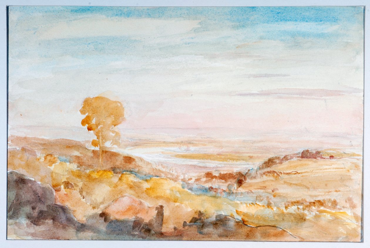 Severn Valley nad Newnhamem, z Littledean, kolem roku 1909 od Philip Wilson Steer