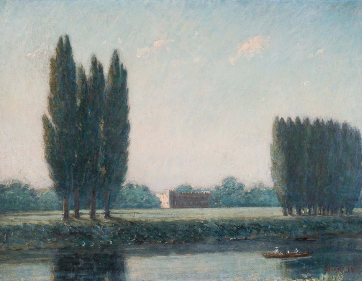 Syon House from the river, c.1894 (olej na plátně) od Philip Wilson Steer