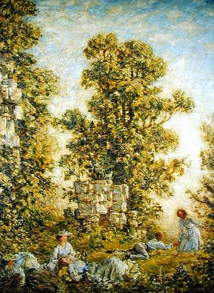 Piknik, Little Dean (olej na plátně) od Philip Wilson Steer