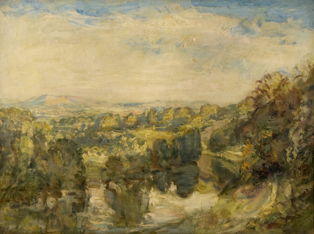 Řeka Teme, večer, poblíž Ludlow - The Clee Hills v dálce od Philip Wilson Steer