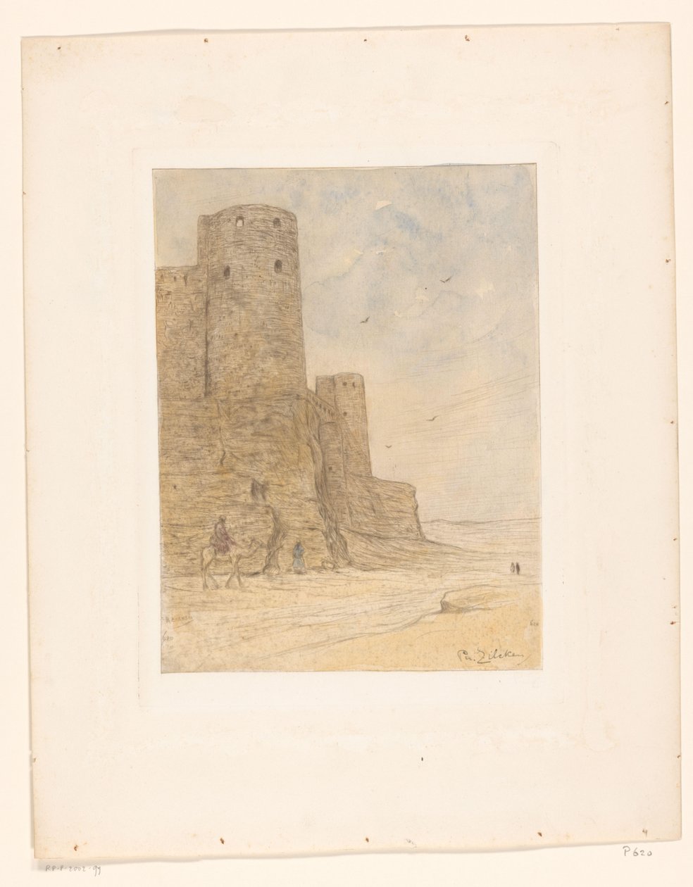 Hrad v poušti Les remparts de Salladin (původní název) od Philip Zilcken (signed by artist)