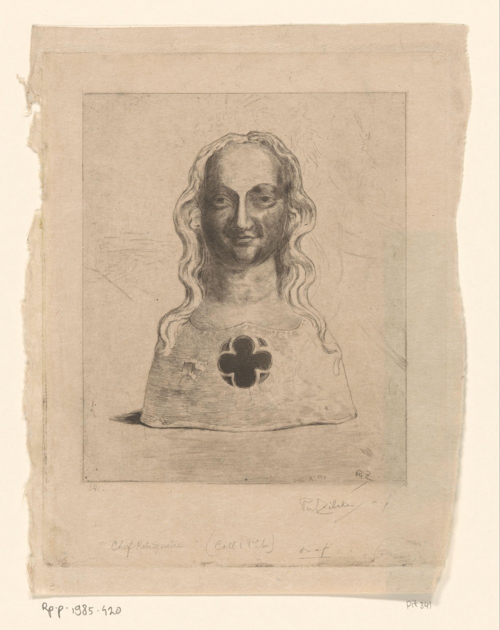 poprsí ženy Chief Relikviář (původní název) od Philip Zilcken (signed by artist)
