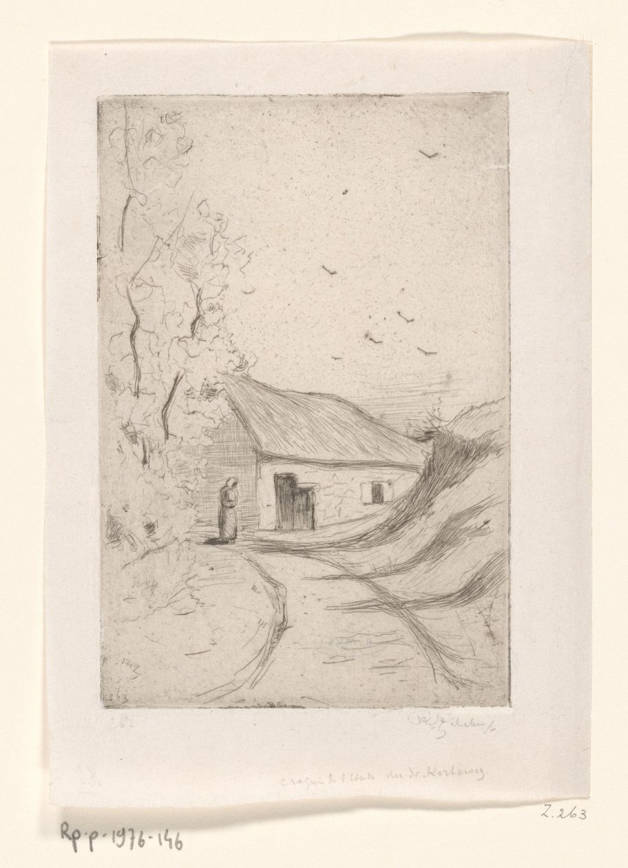 Dům na venkovské cestě Chaumiere a Vleurgat (Bruxelles) (původní název) od Philip Zilcken (signed by artist)