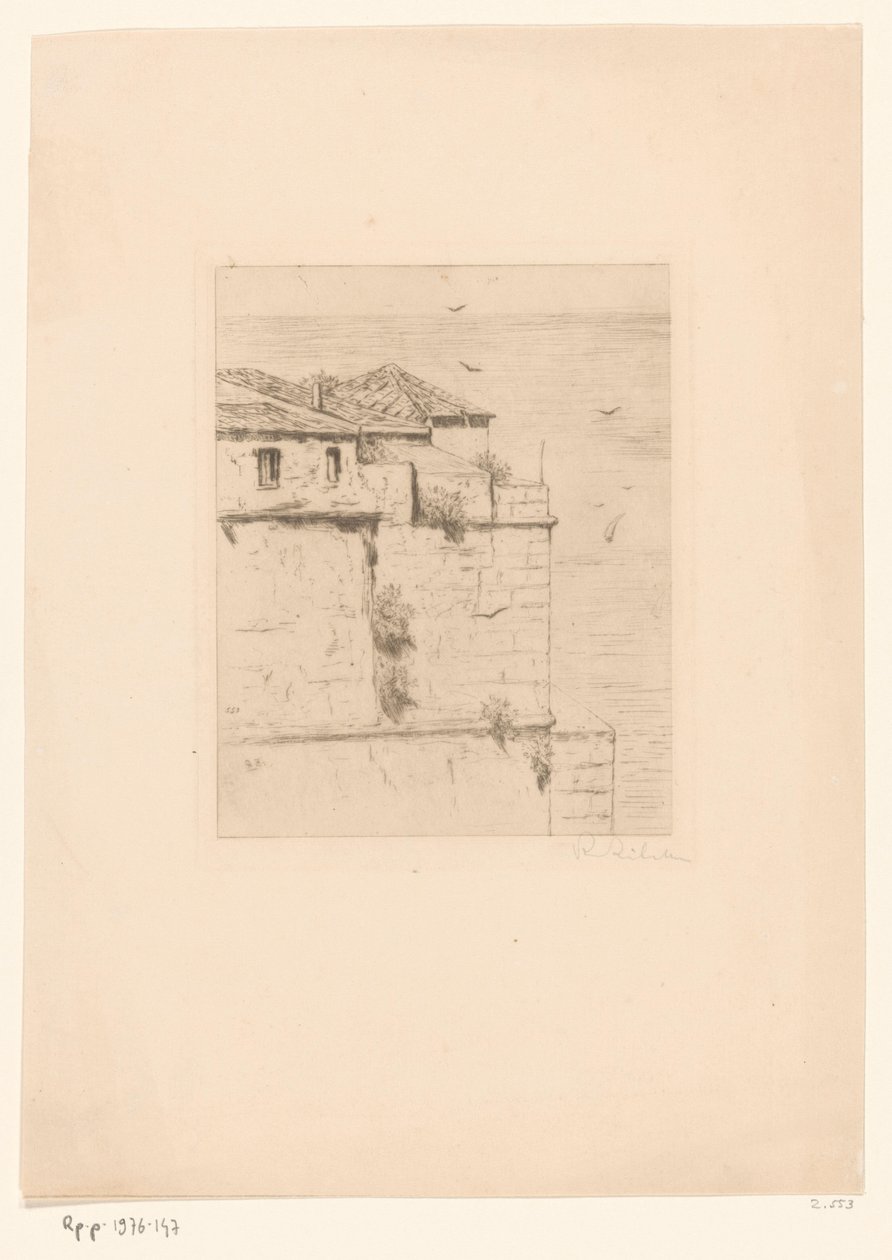 Pevnost Oud Turks v Alžíru Stará turecká pevnost (Alžír) (původní název) od Philip Zilcken (signed by artist)