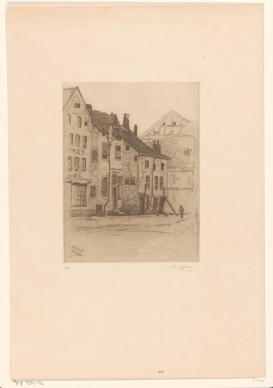 Staré domy na Place Verte, ve Verviers Vieilles maisons, Place Verte (Verviers) (původní název) od Philip Zilcken
