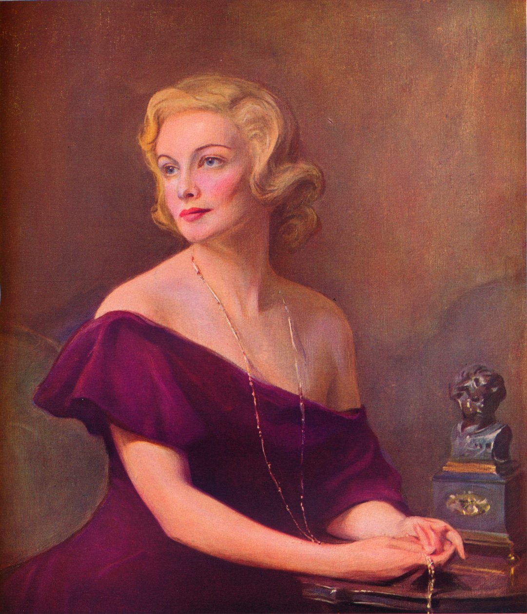 Portrét Madeleine Carrollové, 1935, 1936. od Philip de László