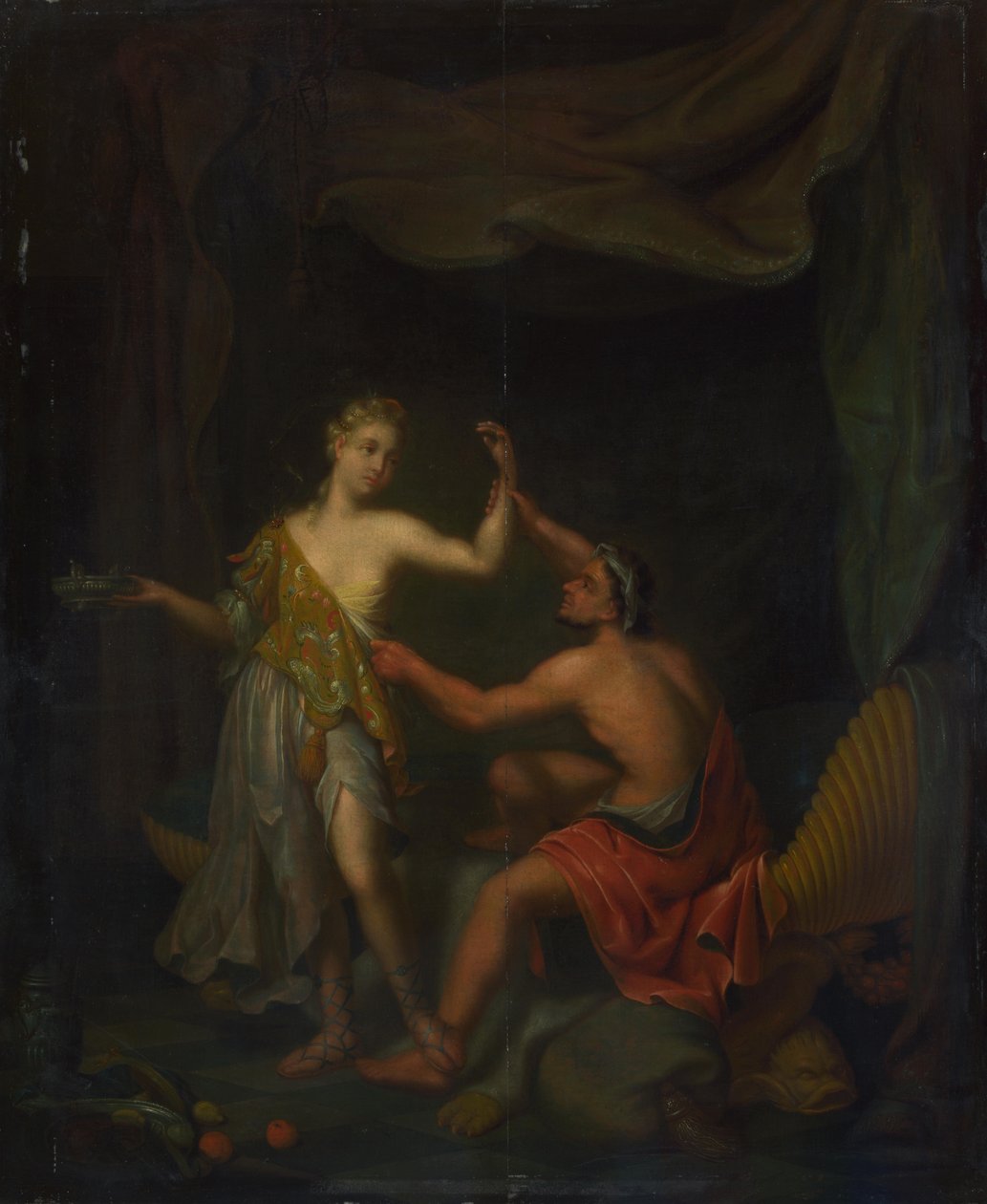 Znásilnění Tamar od Amnona, po roce 1718 od Philip van Santvoort