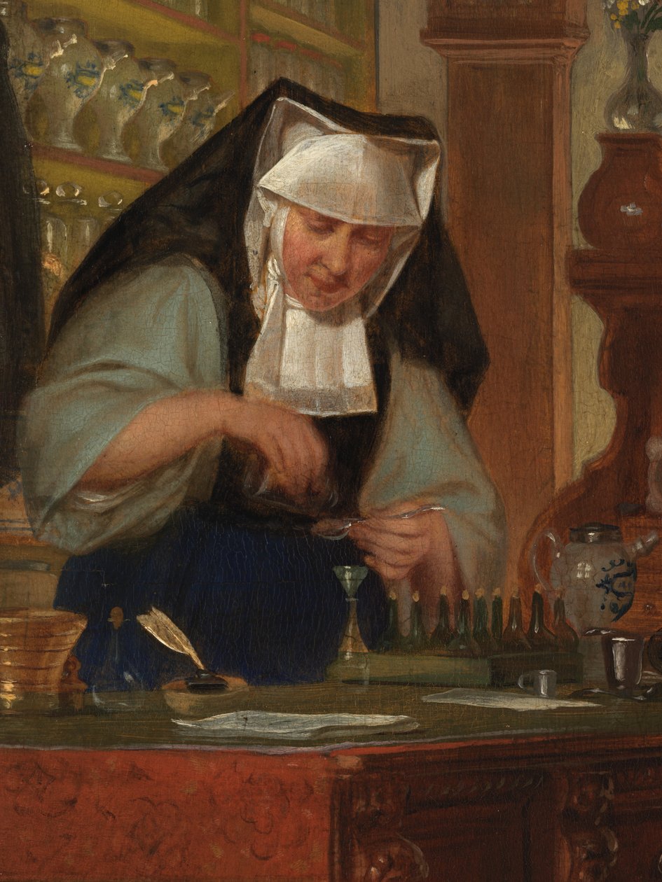 Detail lékárny v Saint-John