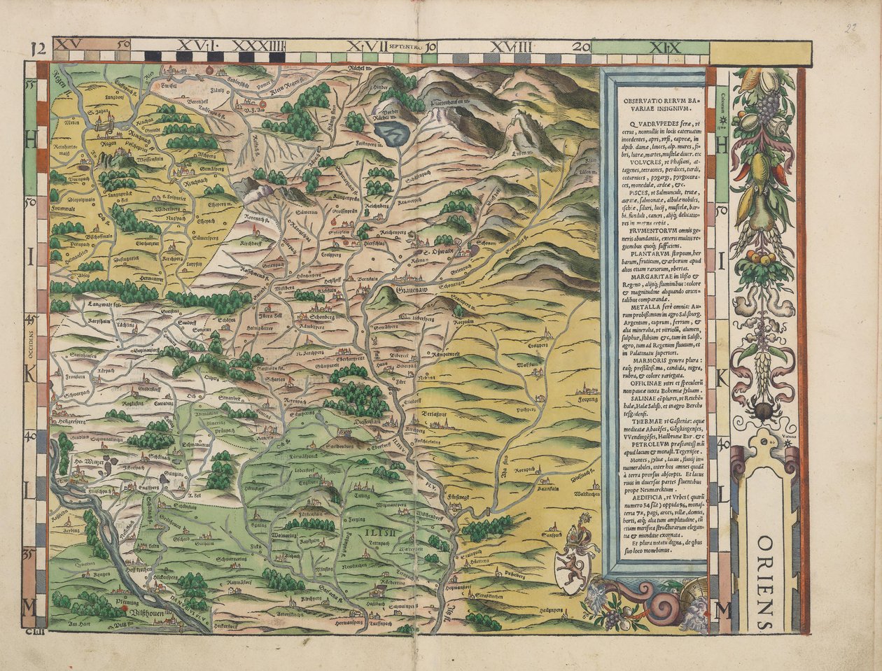 Bavorské venkovské stoly z roku 1568 (panel 12) od Philipp Apian