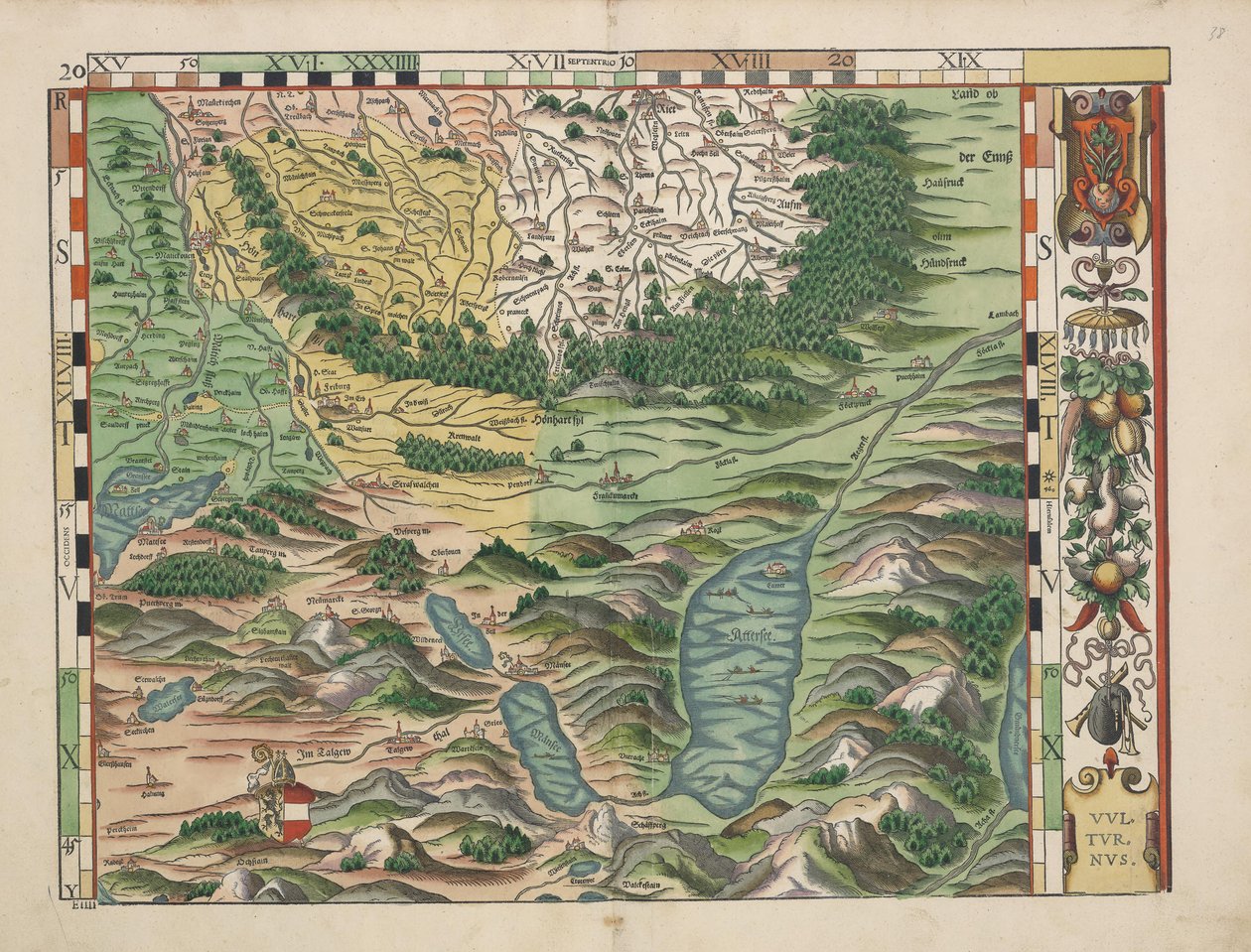 Bavorské venkovské stoly z roku 1568 (panel 20) od Philipp Apian