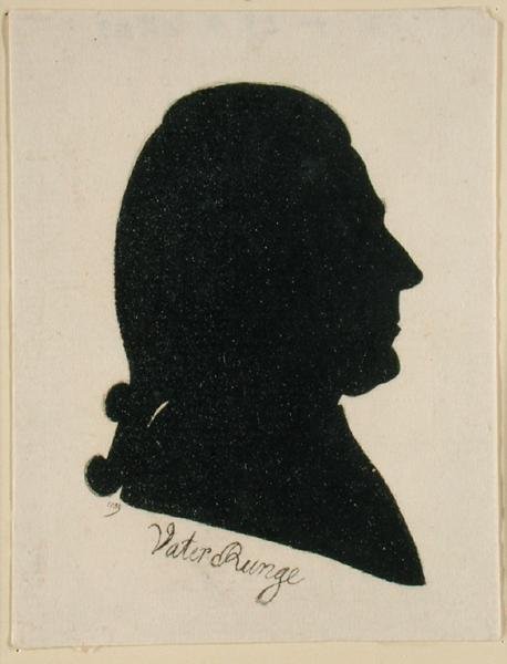 Daniel Nicolaus Runge (Father Runge), 1789 (indický inkoust na papíře) od Philipp Otto Runge