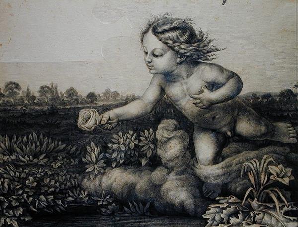 Džin s růží, 1809 od Philipp Otto Runge
