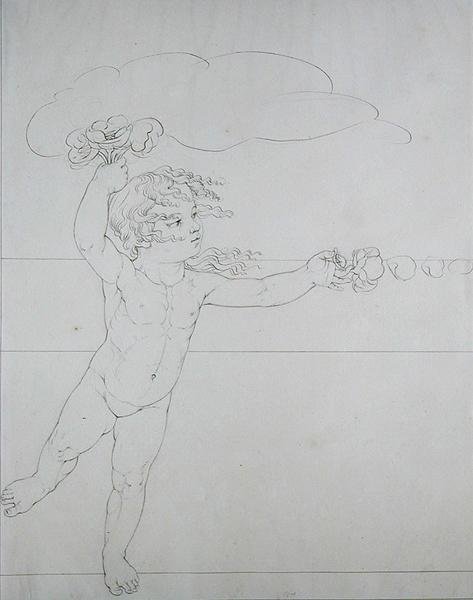 Džin s růží, studie pro The Morning, 1803 od Philipp Otto Runge
