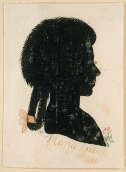 Maria Elisabeth Runge (nar. 1763), 1789 (indický inkoust na papíře) od Philipp Otto Runge